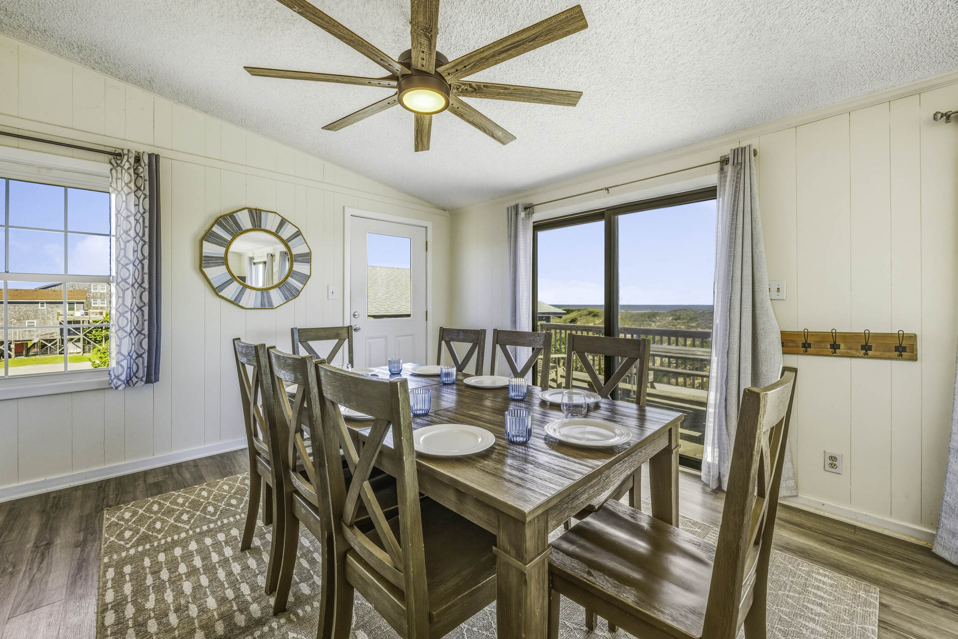 Surf Or Sound Realty 1229 Kinnakeet Dunes Dining Area 2