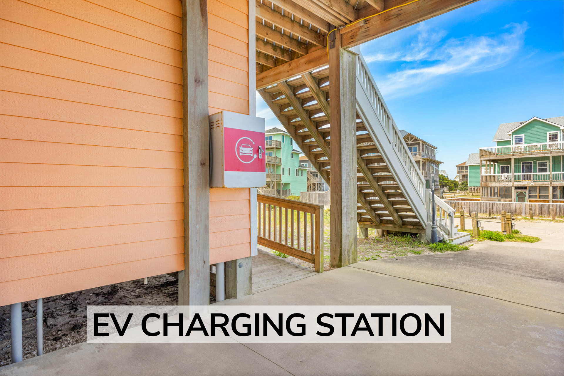 Surf Or Sound Realty 957 Coral Breeze EV Charging Label