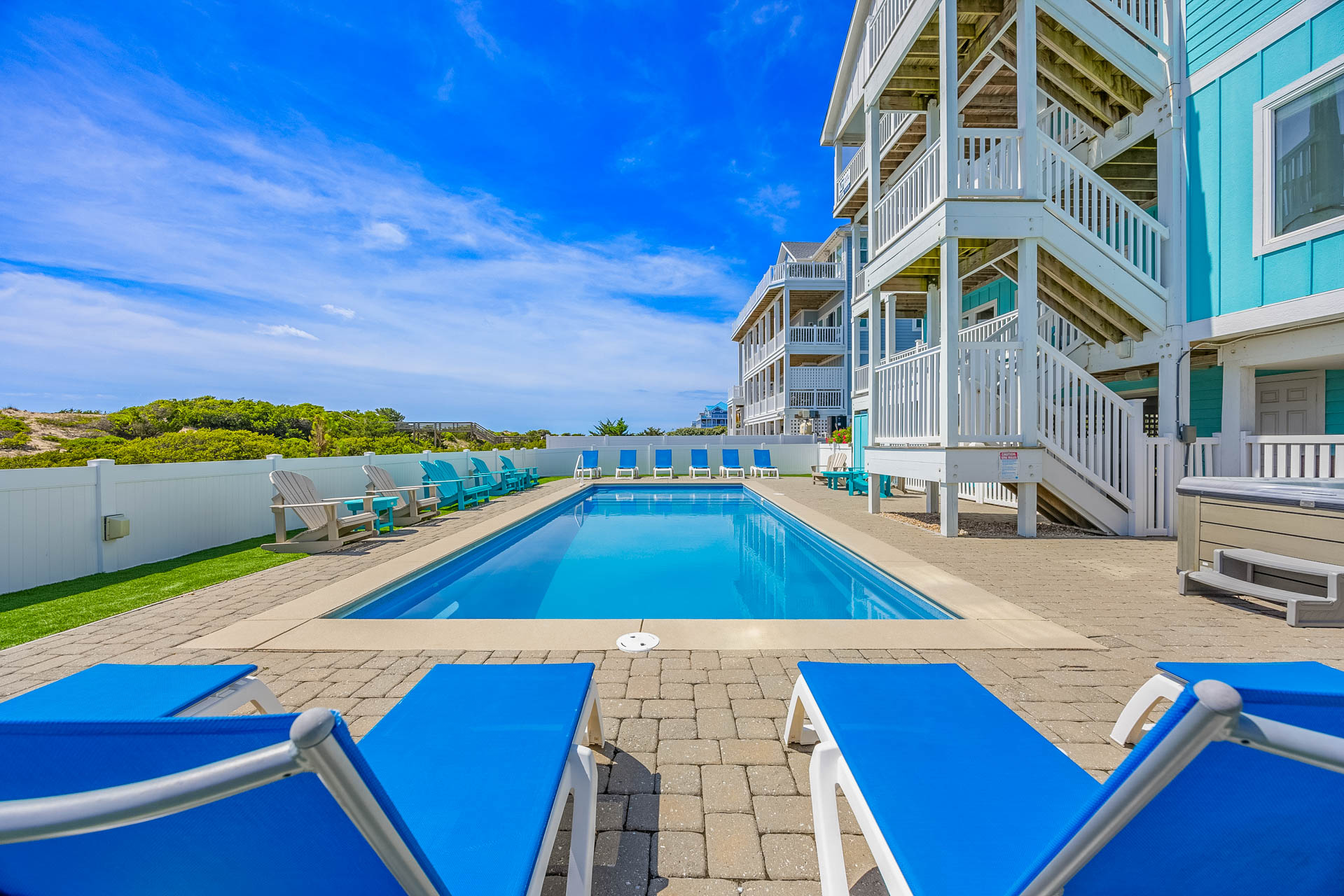 Surf Or Sound Realty 895 Sandy Beach Retreat Pool Area 5