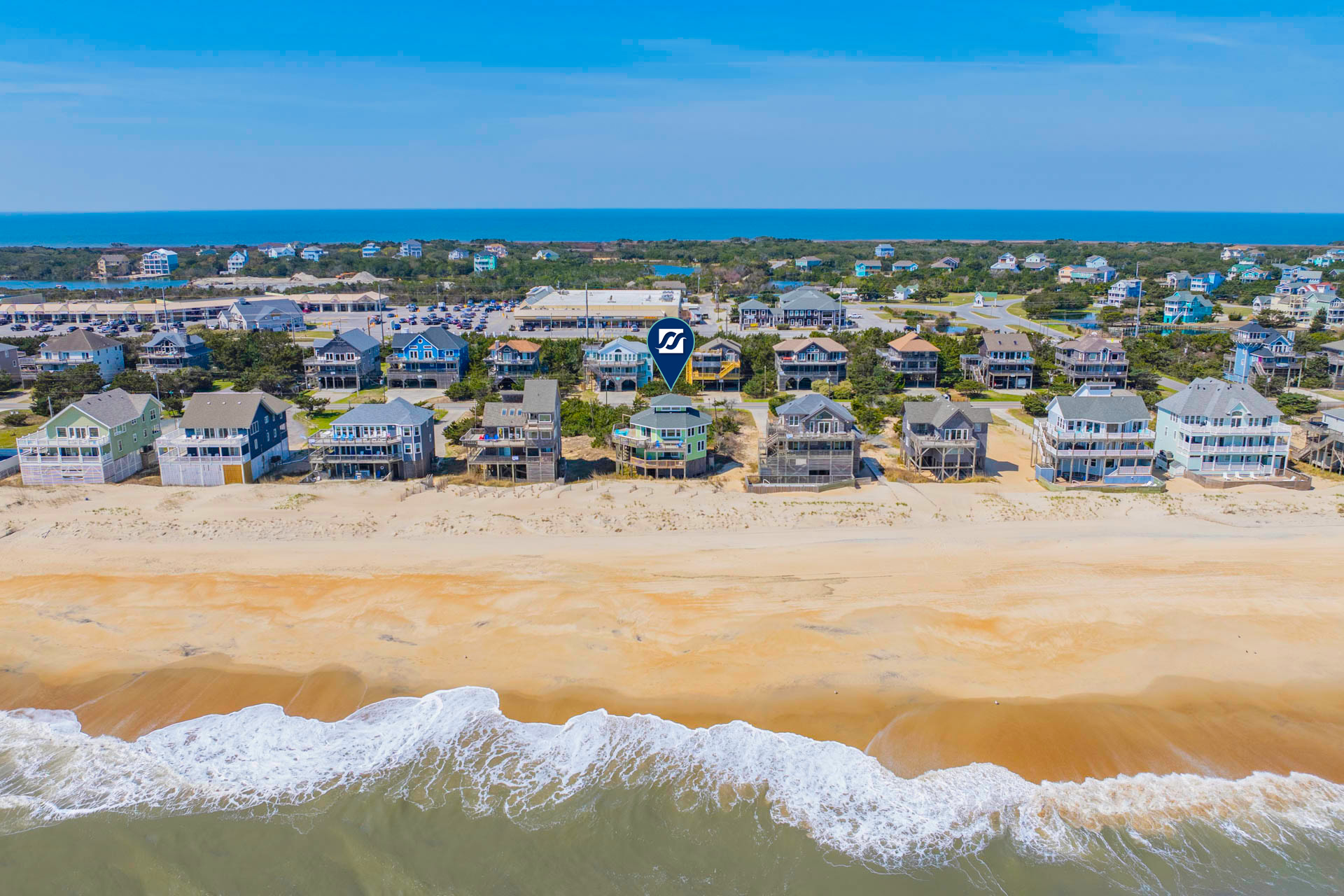 Surf Or Sound Realty 1222 Beachfront Bliss Exterior 4 Pin