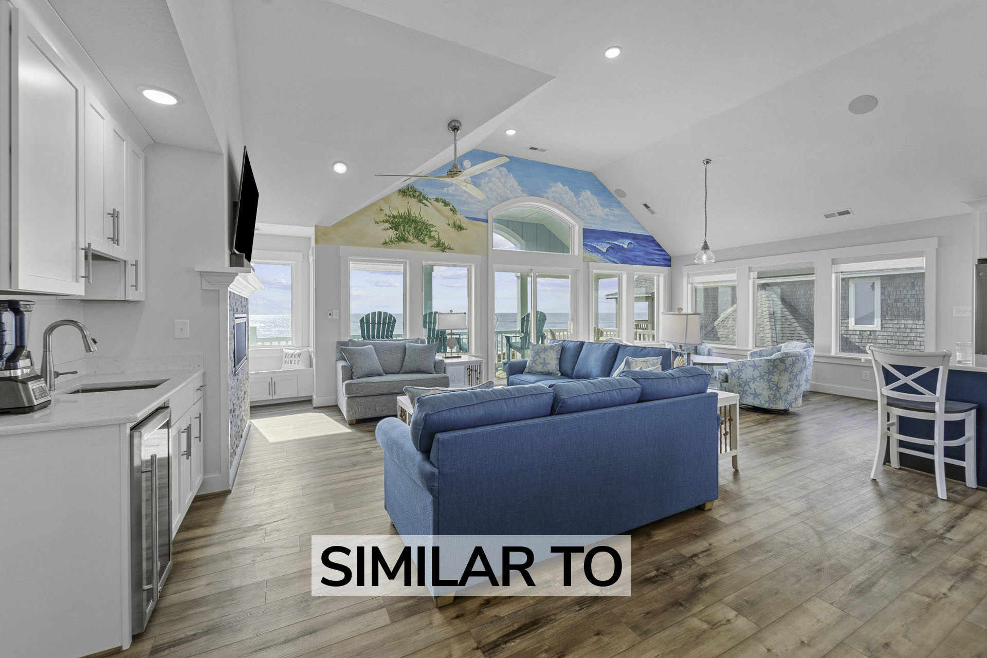 Surf Or Sound Realty 1093 Hatteras Holiday Great Room 4 Similar To Edit