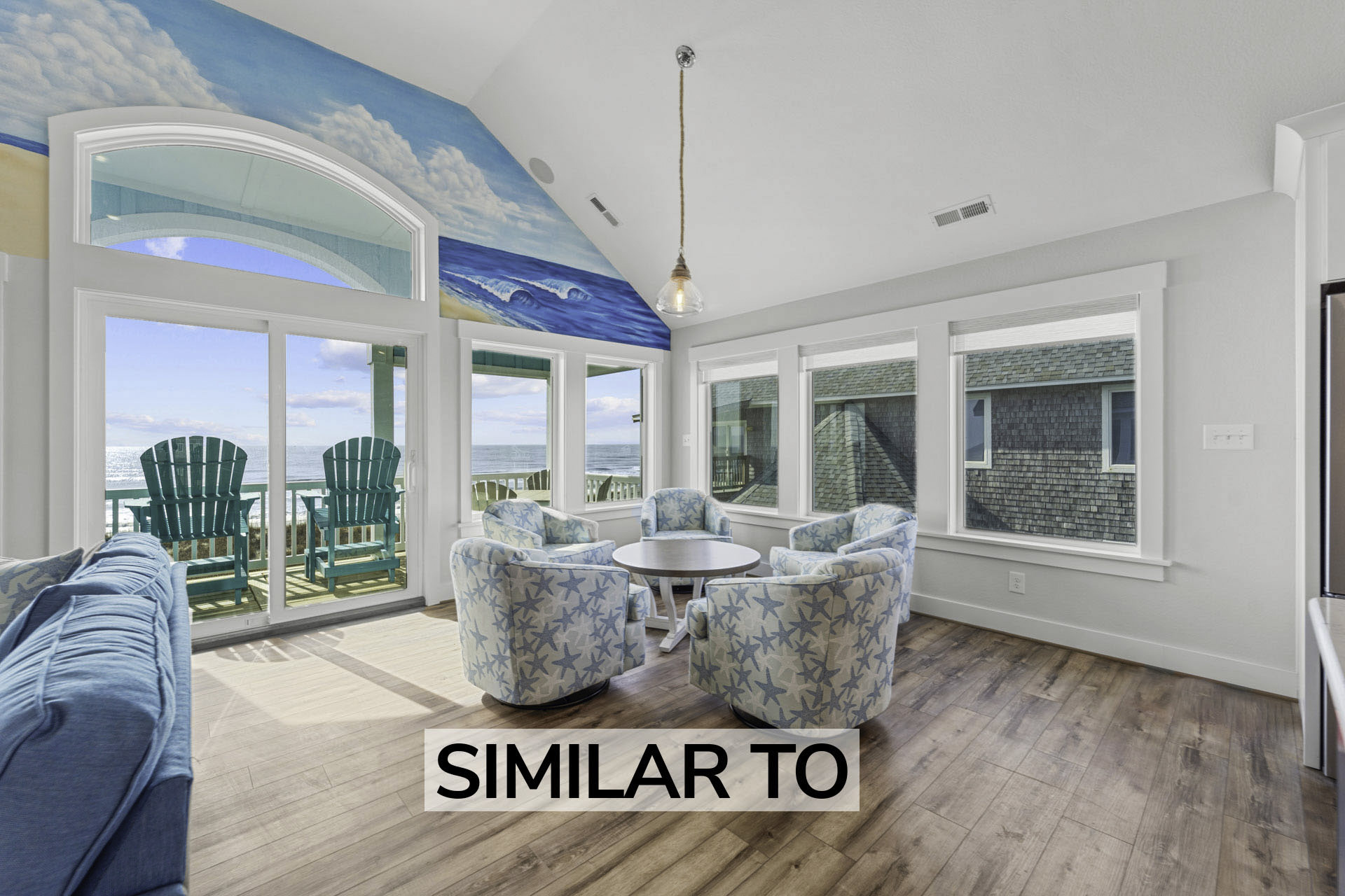 Surf Or Sound Realty 1093 Hatteras Holiday Great Room 1 Similar To