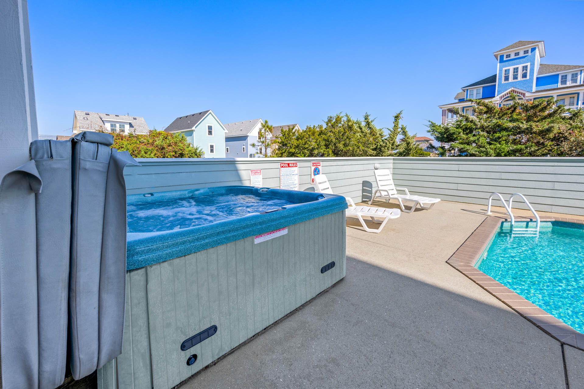 Surf Or Sound Realty 612 Yellowfin Pool Area 1