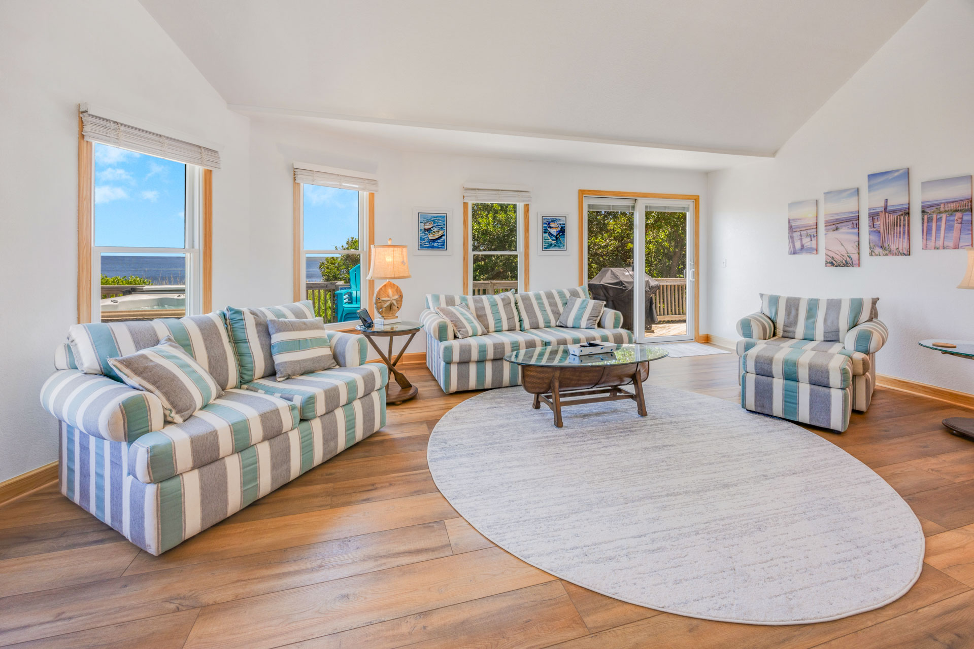 Surf Or Sound Realty 905 Paradise Point Great Room 4