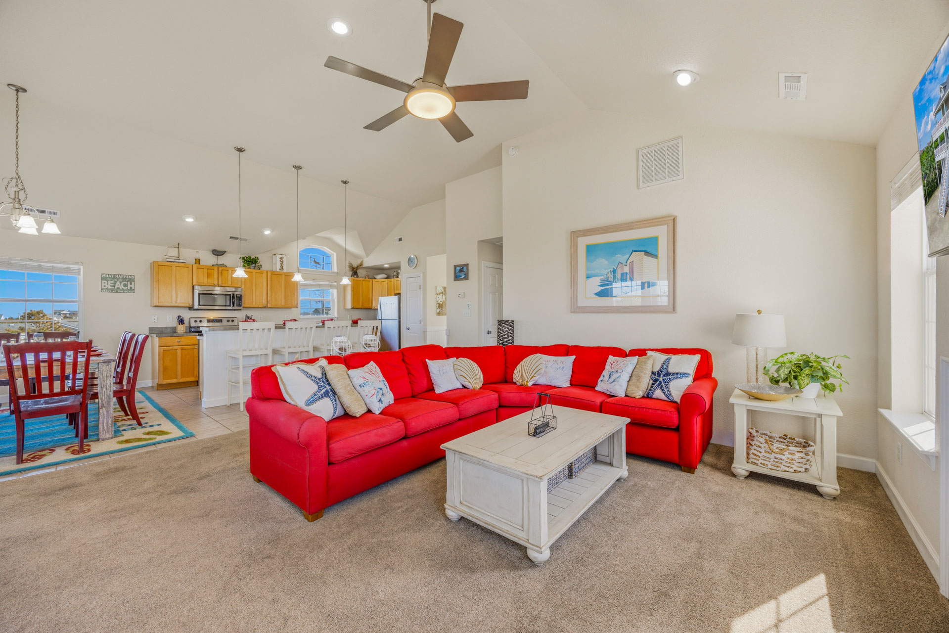 Surf Or Sound Realty 823 Sounds Good 2 Me Great Room 5