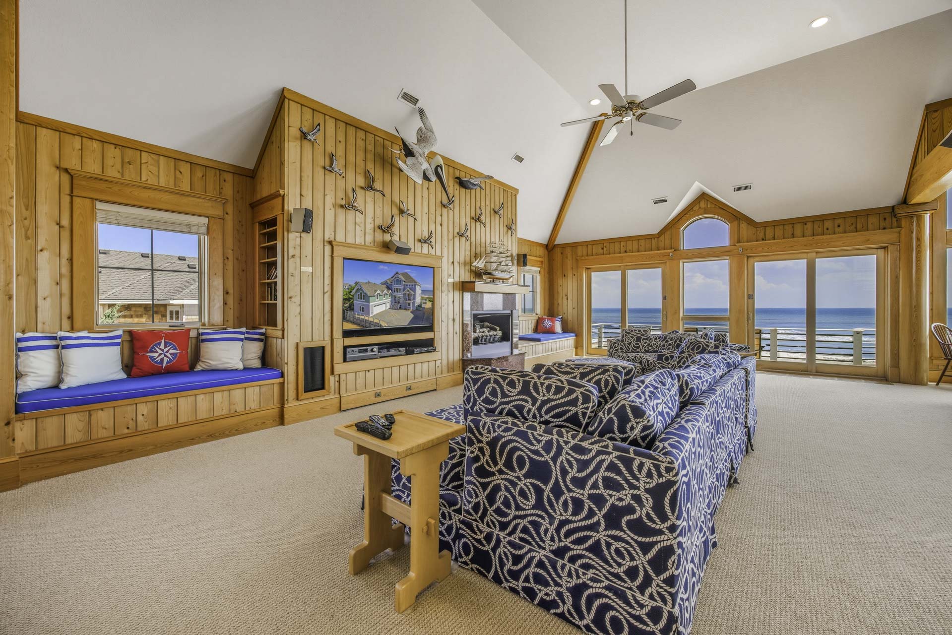 Surf Or Sound Realty 603 Seven Cousins Cottage Great Room 4