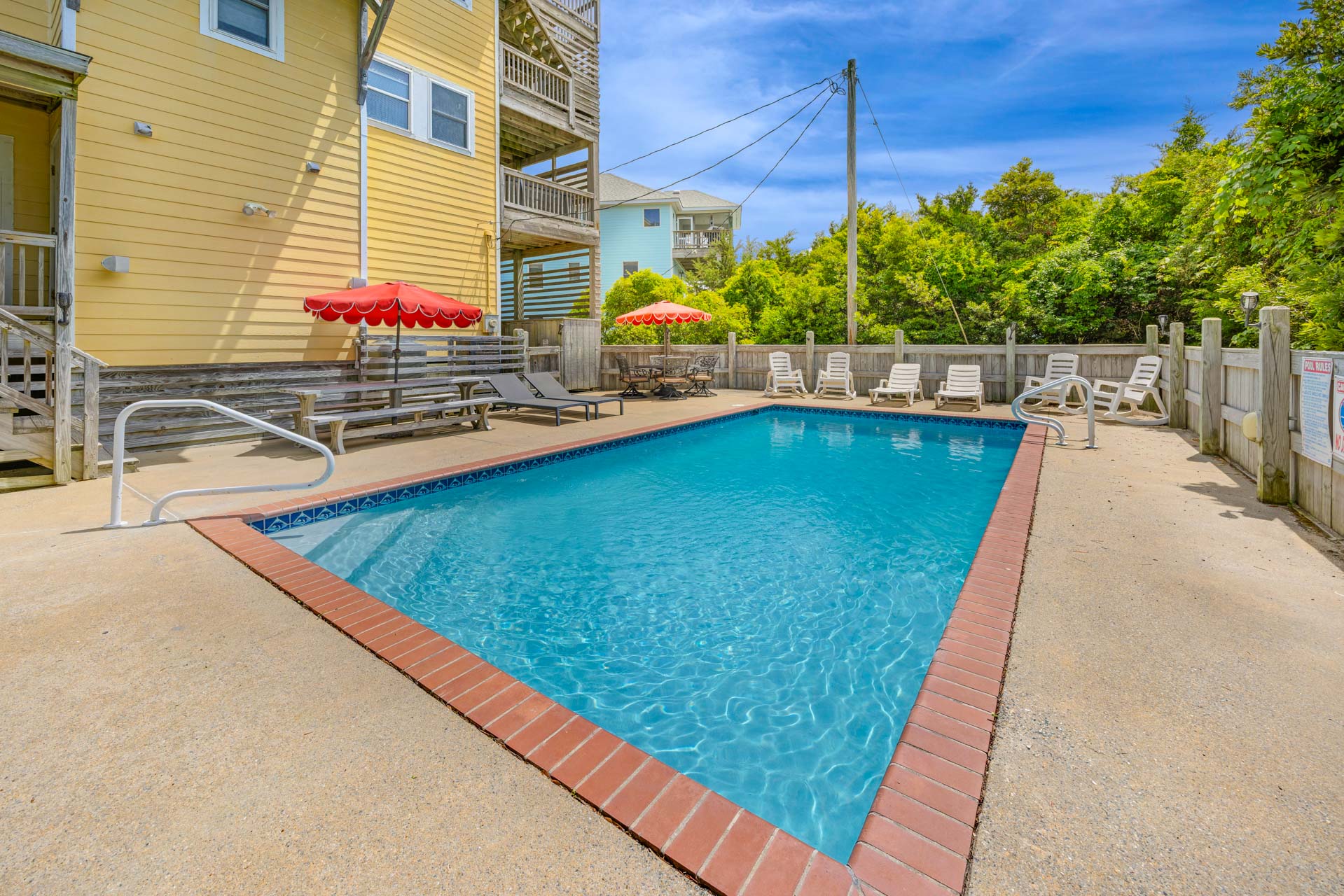 Surf Or Sound Realty 157 So Right Pool Area 5