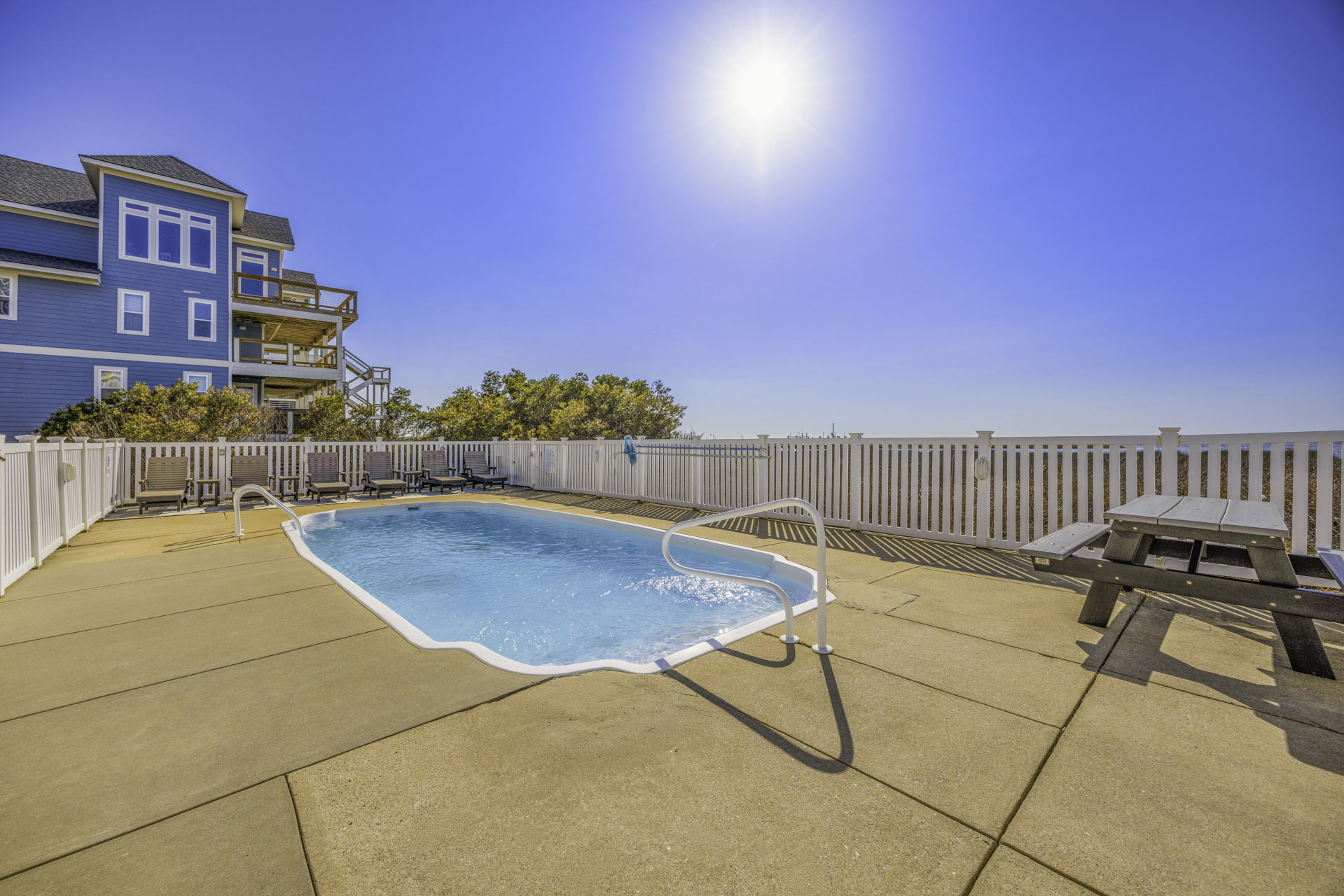 Surf Or Sound Realty 481 Sweet Tranquility Pool Area 1