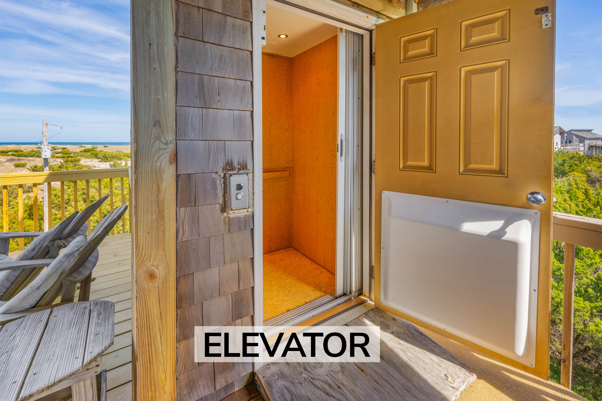 Surf Or Sound Realty 958 Second Wind Avon Elevator Label