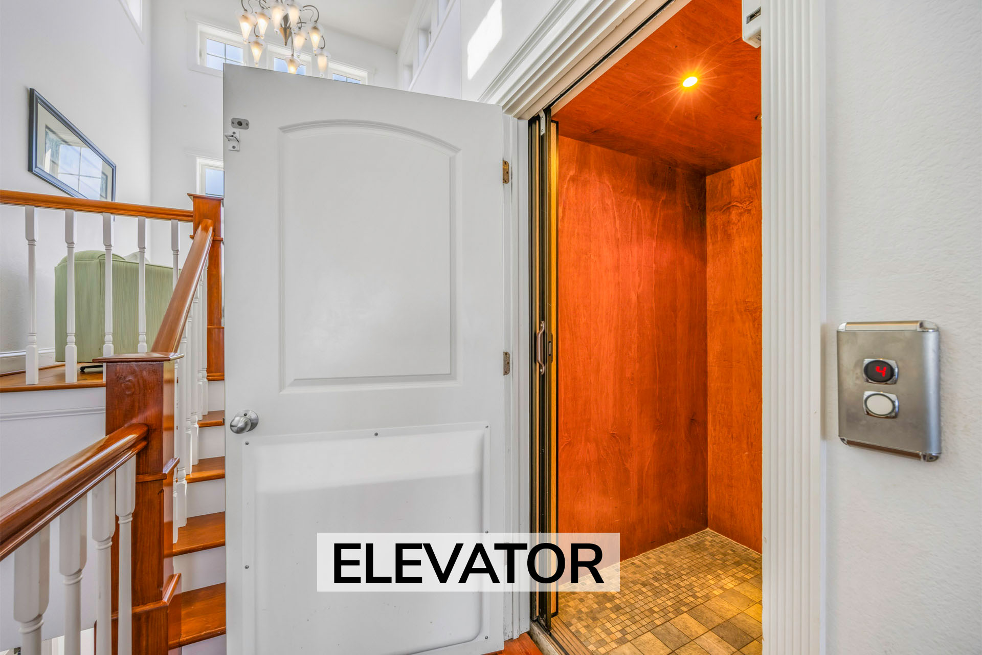 Surf Or Sound Realty 564 High Seas Elevator Label