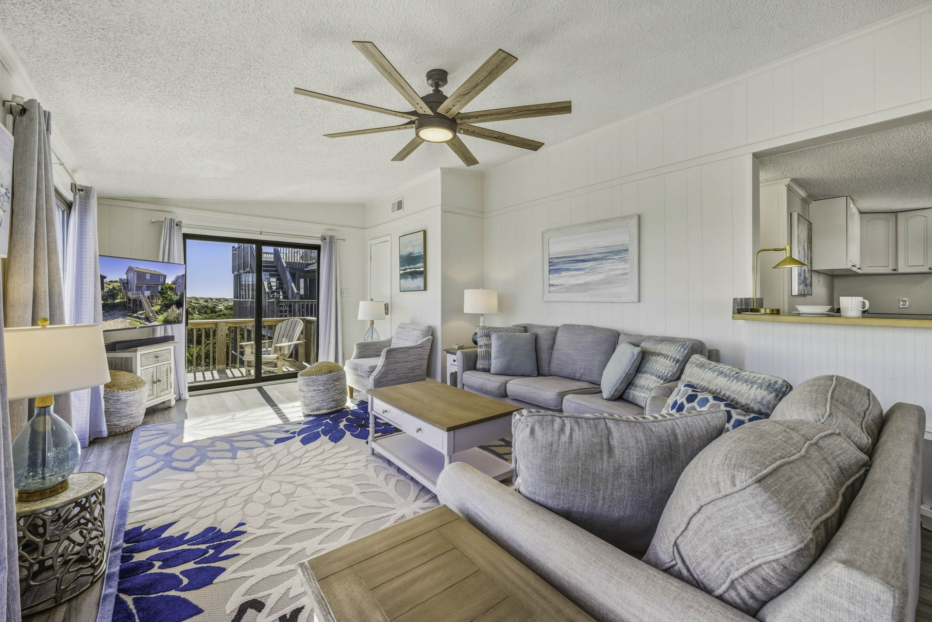 Surf Or Sound Realty 1229 Kinnakeet Dunes Great Room 1