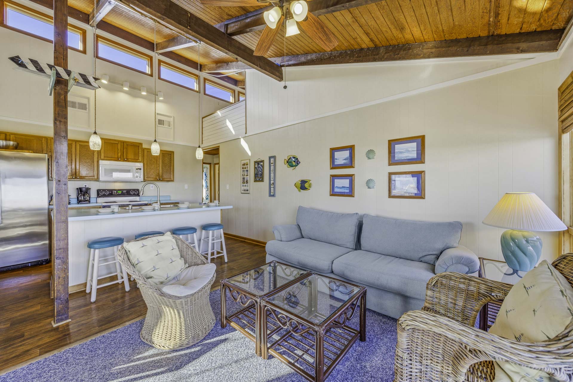 Surf Or Sound Realty 861 Kinnakeet Retreat Great Room 5