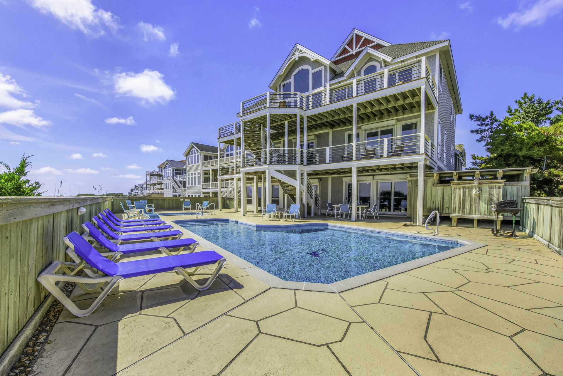 Surf Or Sound Realty 603 Seven Cousins Cottage Pool Area 8