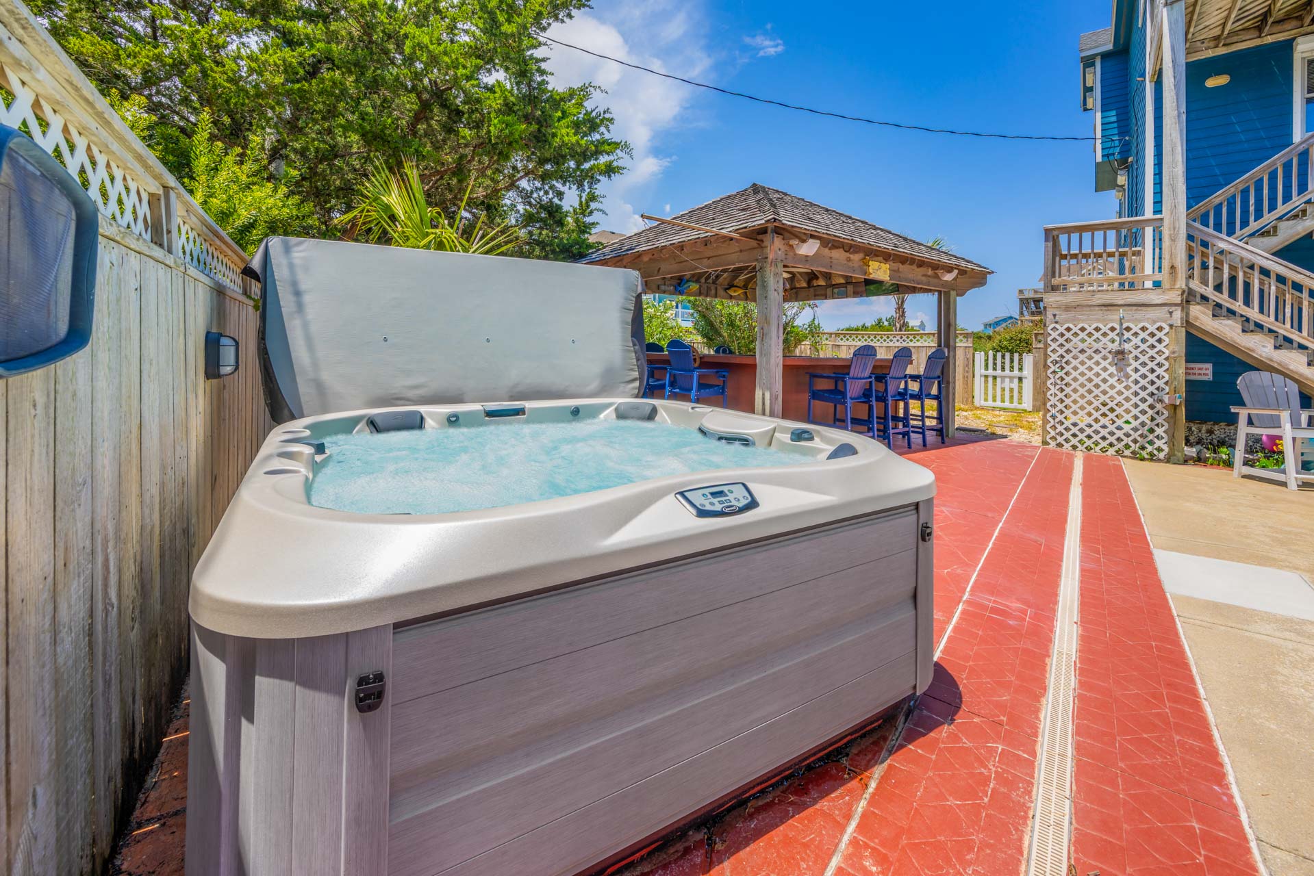 Surf Or Sound Realty 303 Casa Azul Hot Tub 1