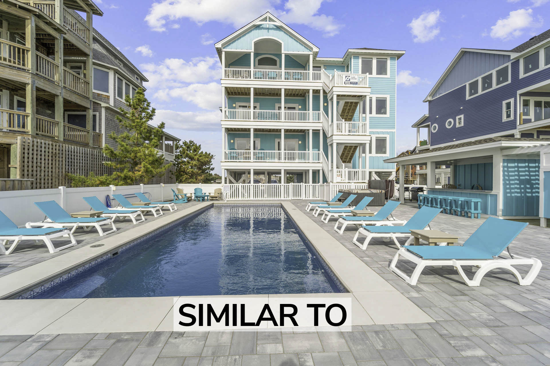 Surf Or Sound Realty 1093 Hatteras Holiday Pool Area 2 Similar To