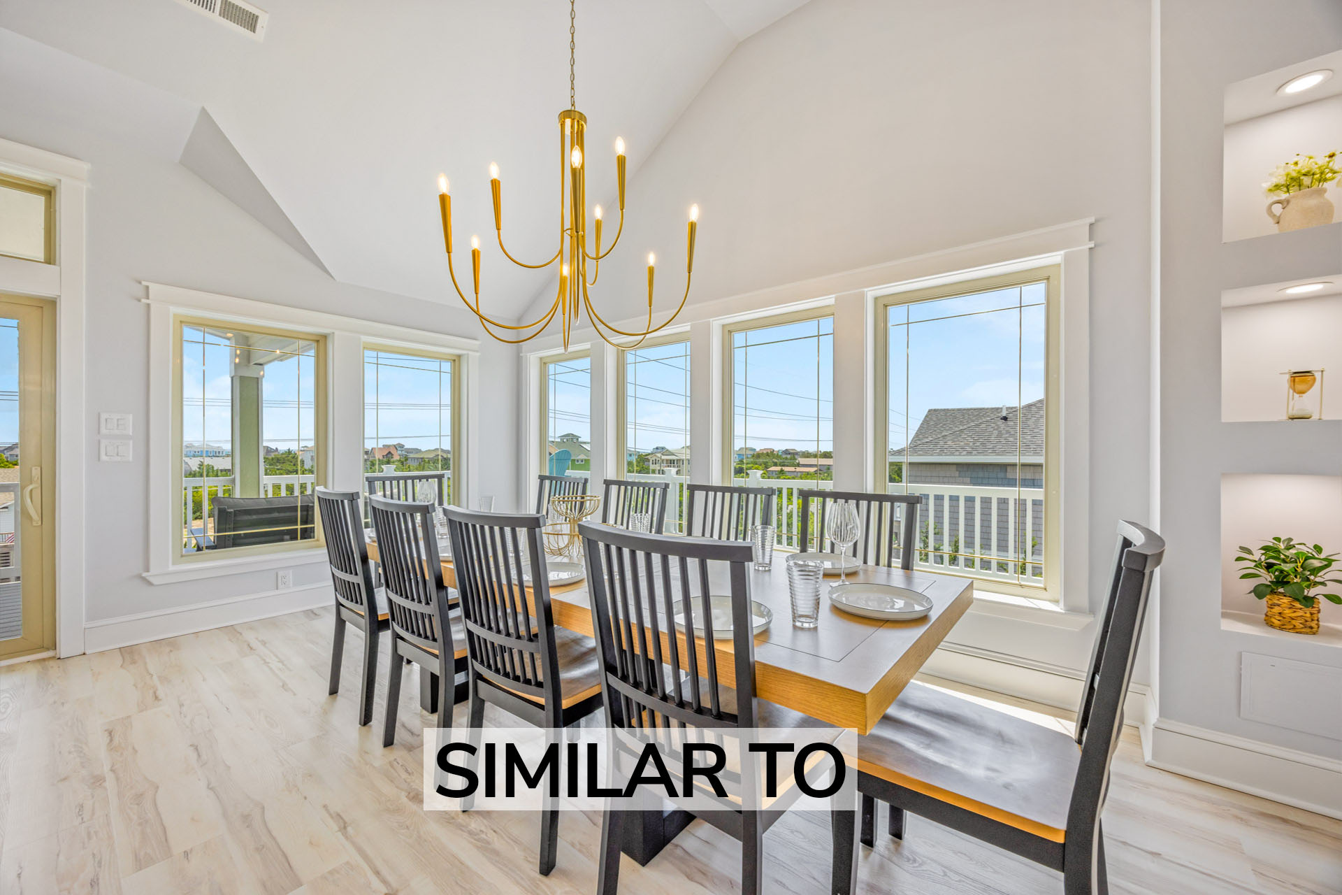 Surf Or Sound Realty 1238 Costa Del Mar Dining Area 2 Similar To
