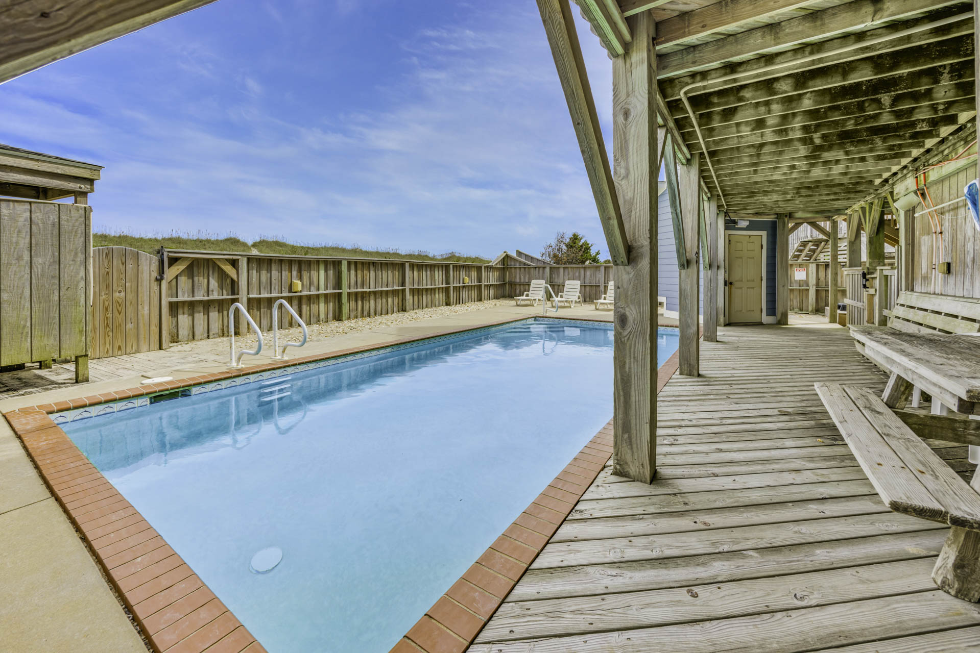 Surf Or Sound Realty 281 Paradise Found Pool Area 3