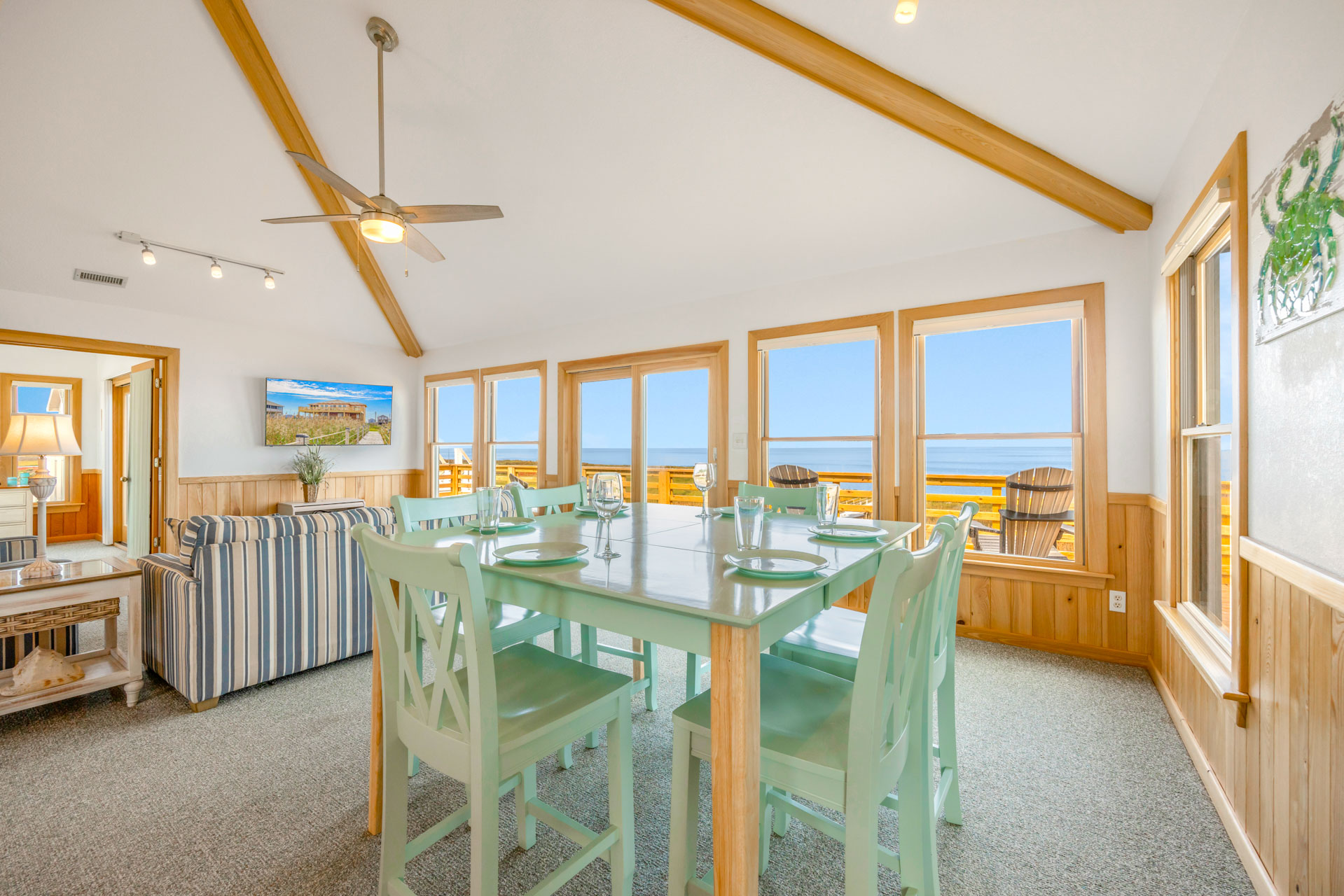 Surf Or Sound Realty 191 Windsurfer Dining Area 2