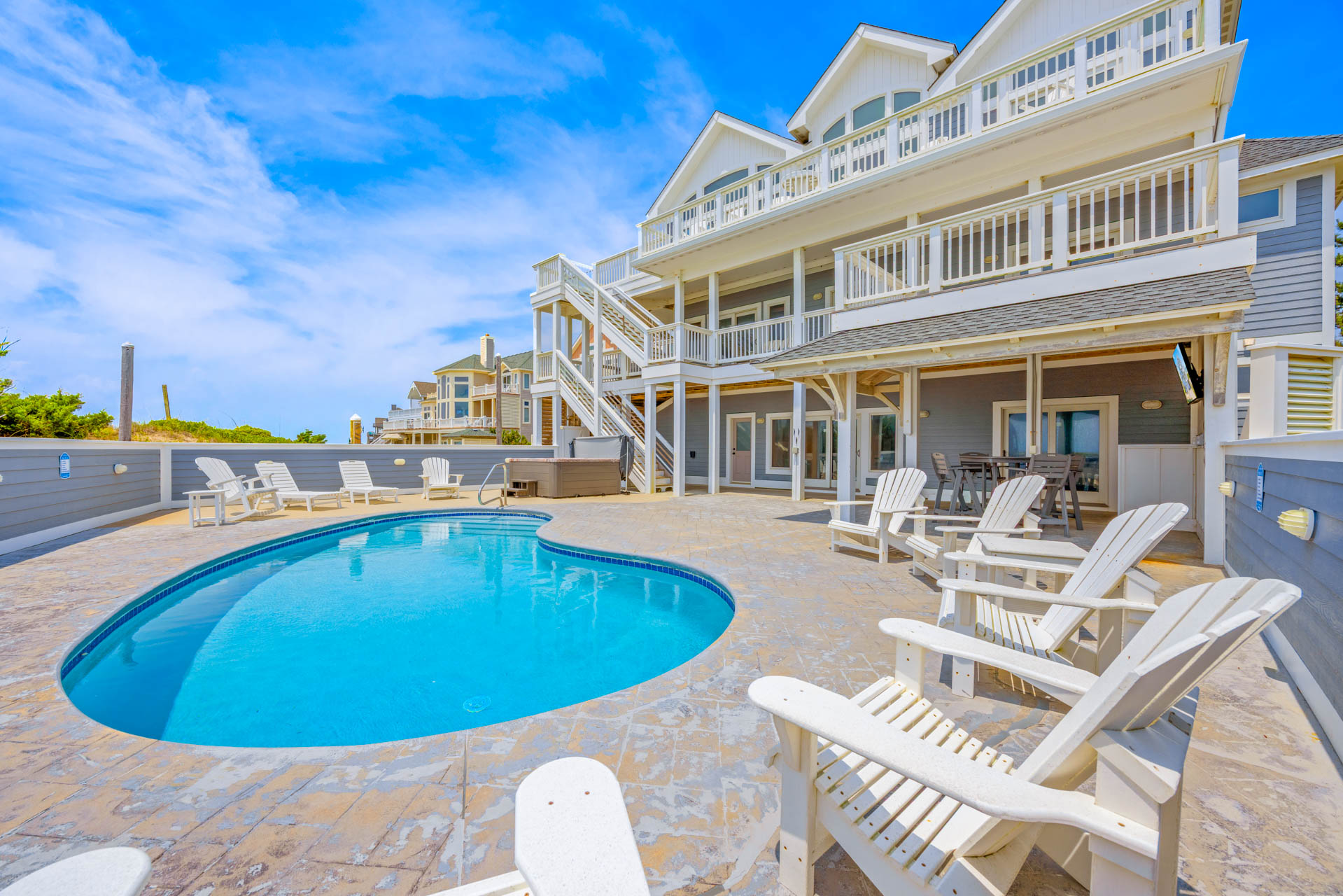 Surf Or Sound Realty 1248 Worth The Wait Pool Area 3