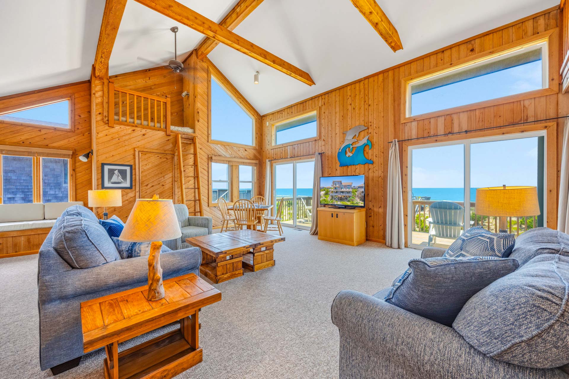 Surf Or Sound Realty 1254 Three Sheets To The Wind Great Room 1