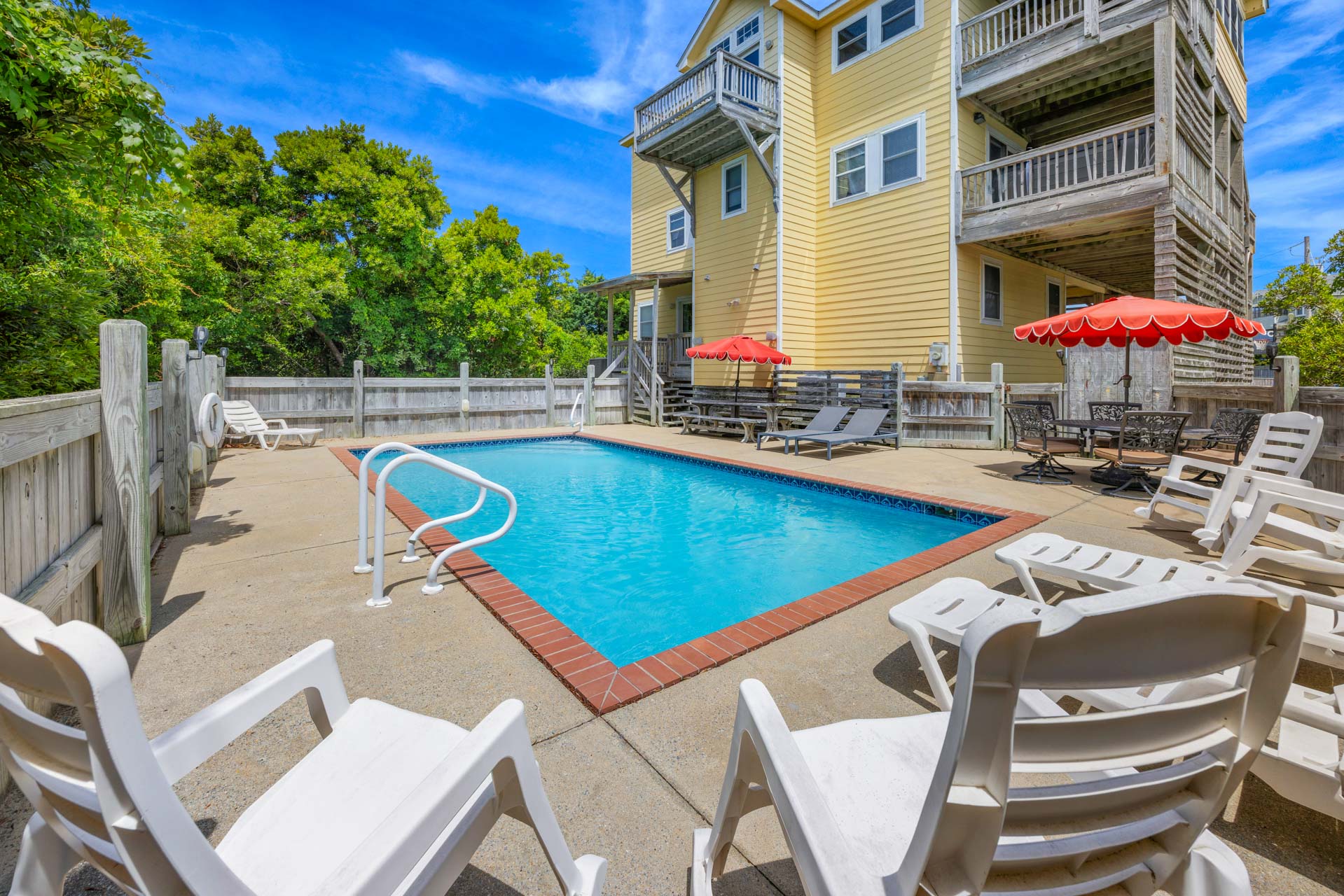Surf Or Sound Realty 157 So Right Pool Area 4