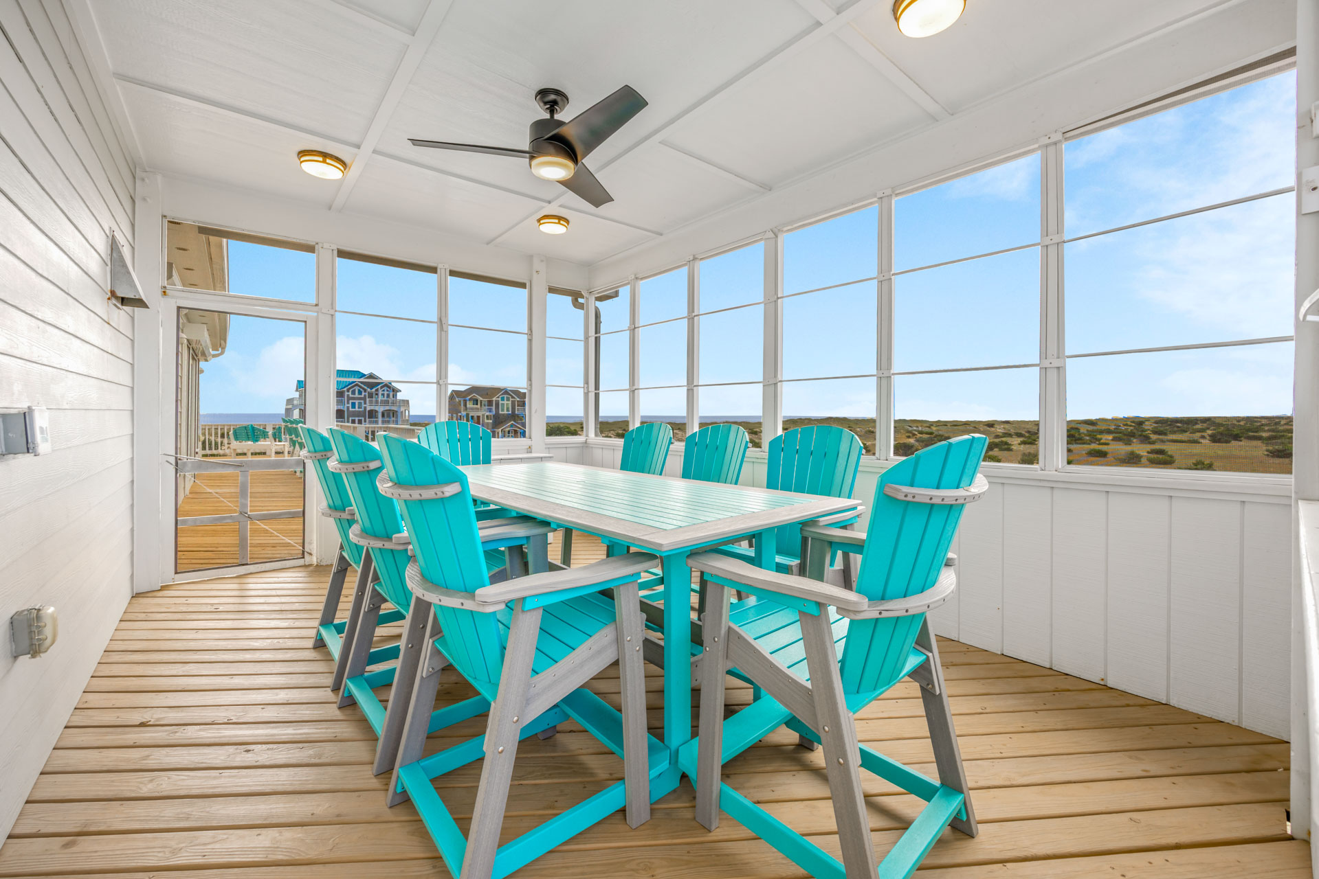 Surf Or Sound Realty 840 Lucky Oyster Screened Porch 2