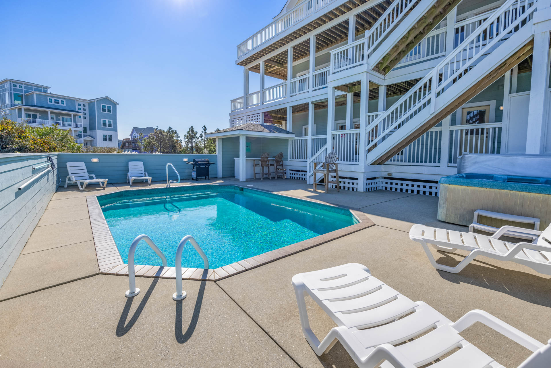 Surf Or Sound Realty 612 Yellowfin Pool Area 3