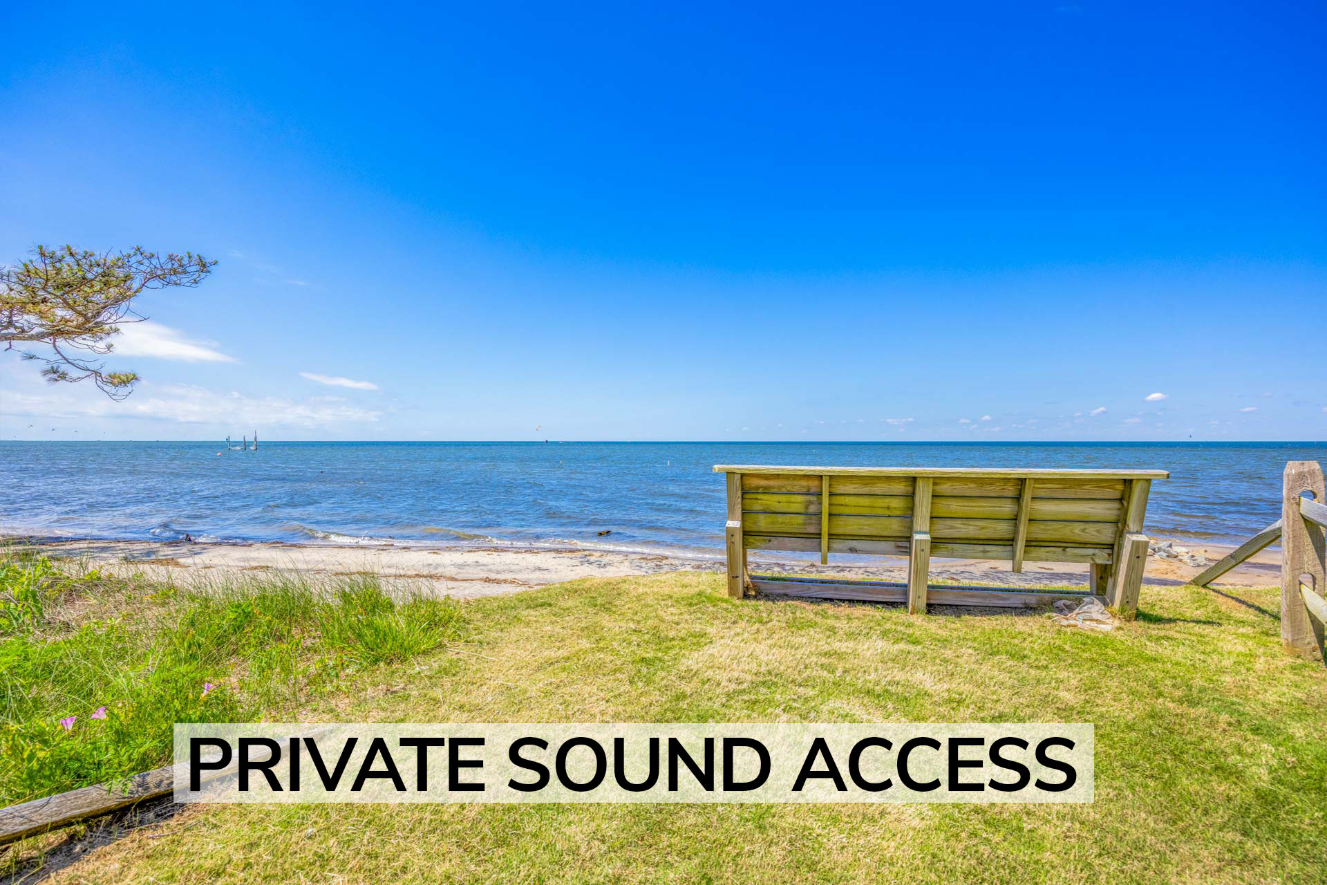 Surf Or Sound Realty 171 Boreas Private Sound Access 2 Label