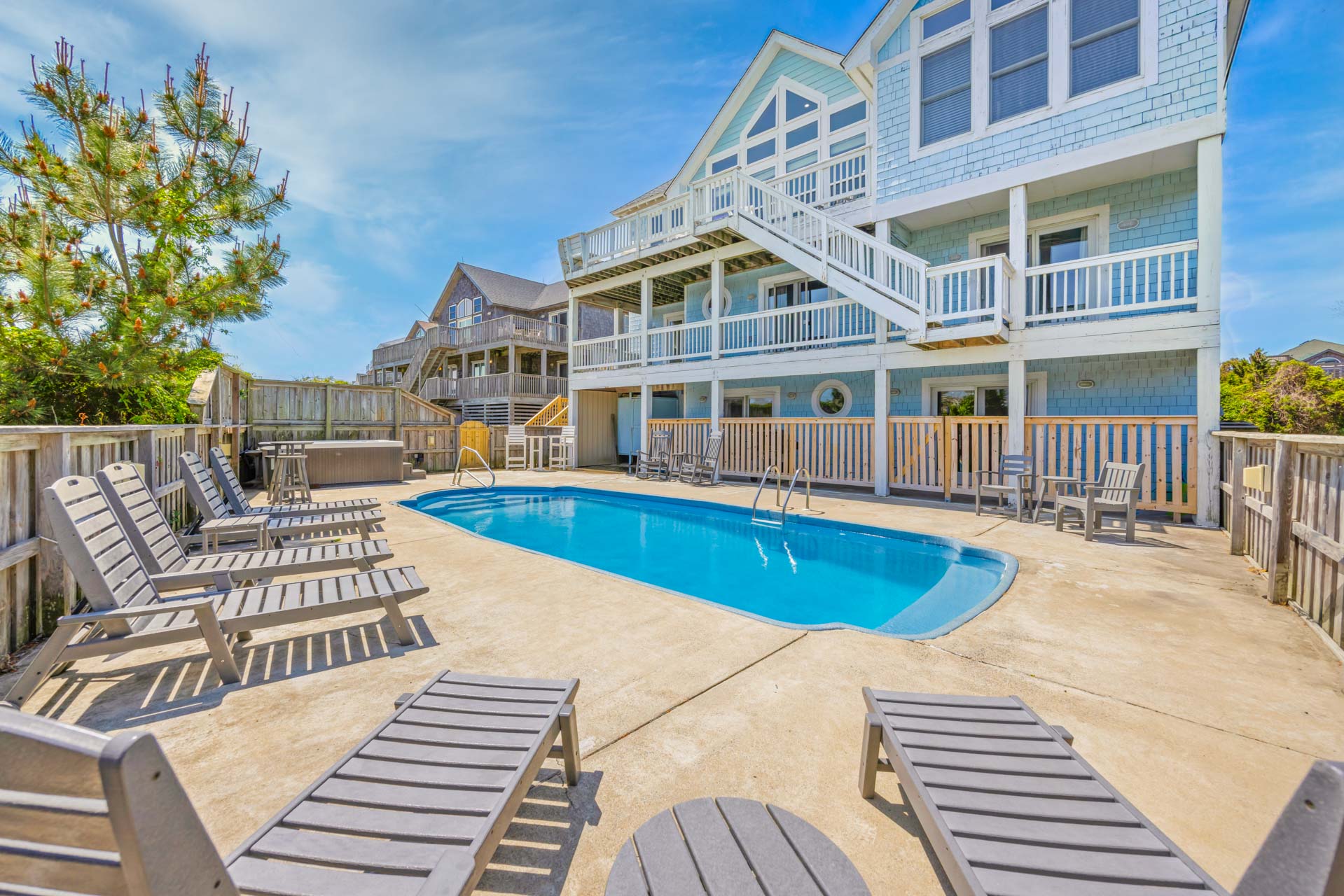 Surf Or Sound Realty 1030 Salty Paws Pool Area 2