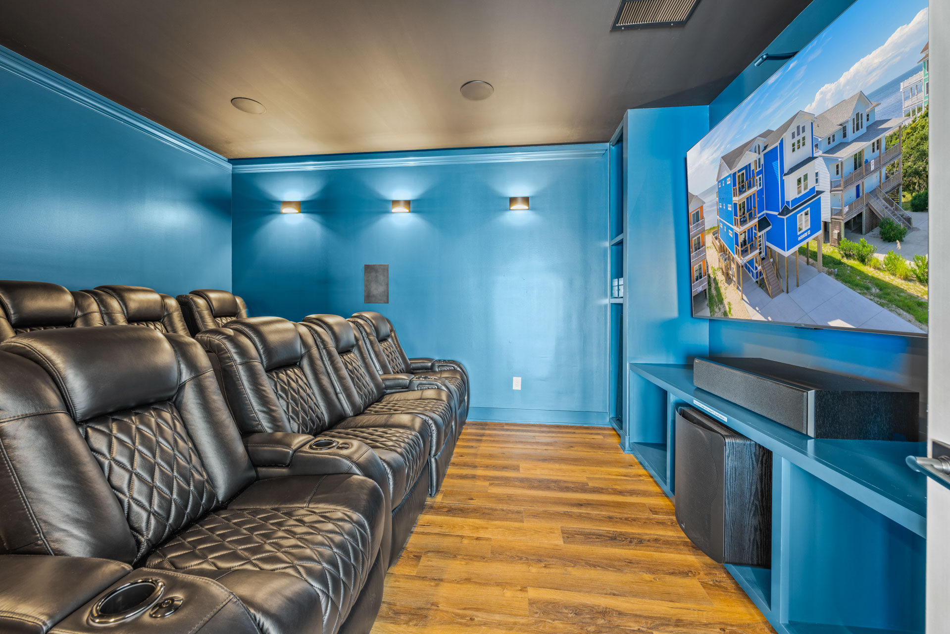 Surf Or Sound Realty 1204 Ocean's 12 Theater Room 1