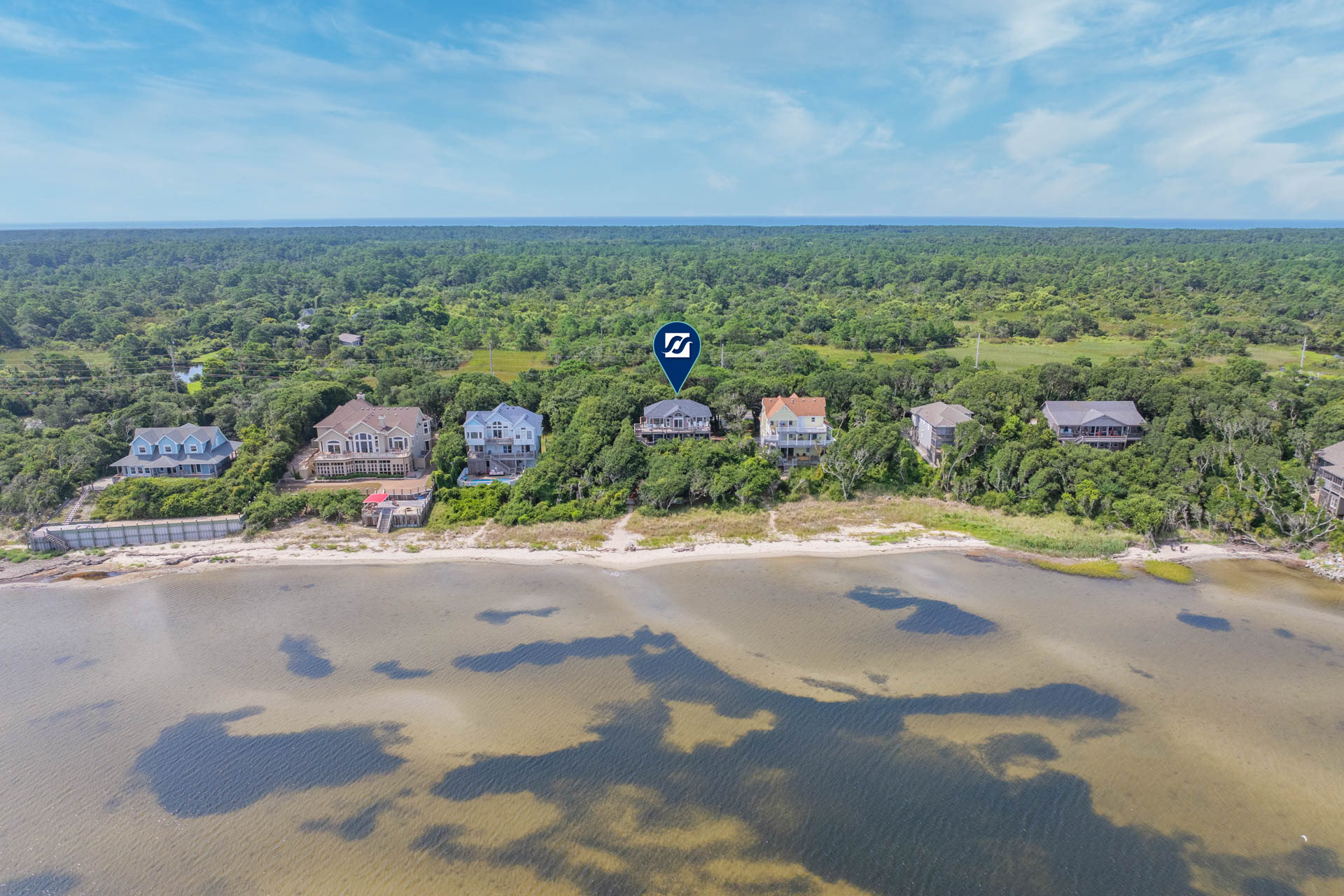 Surf Or Sound Realty 1227 The Treehouse Exterior 8 Pin