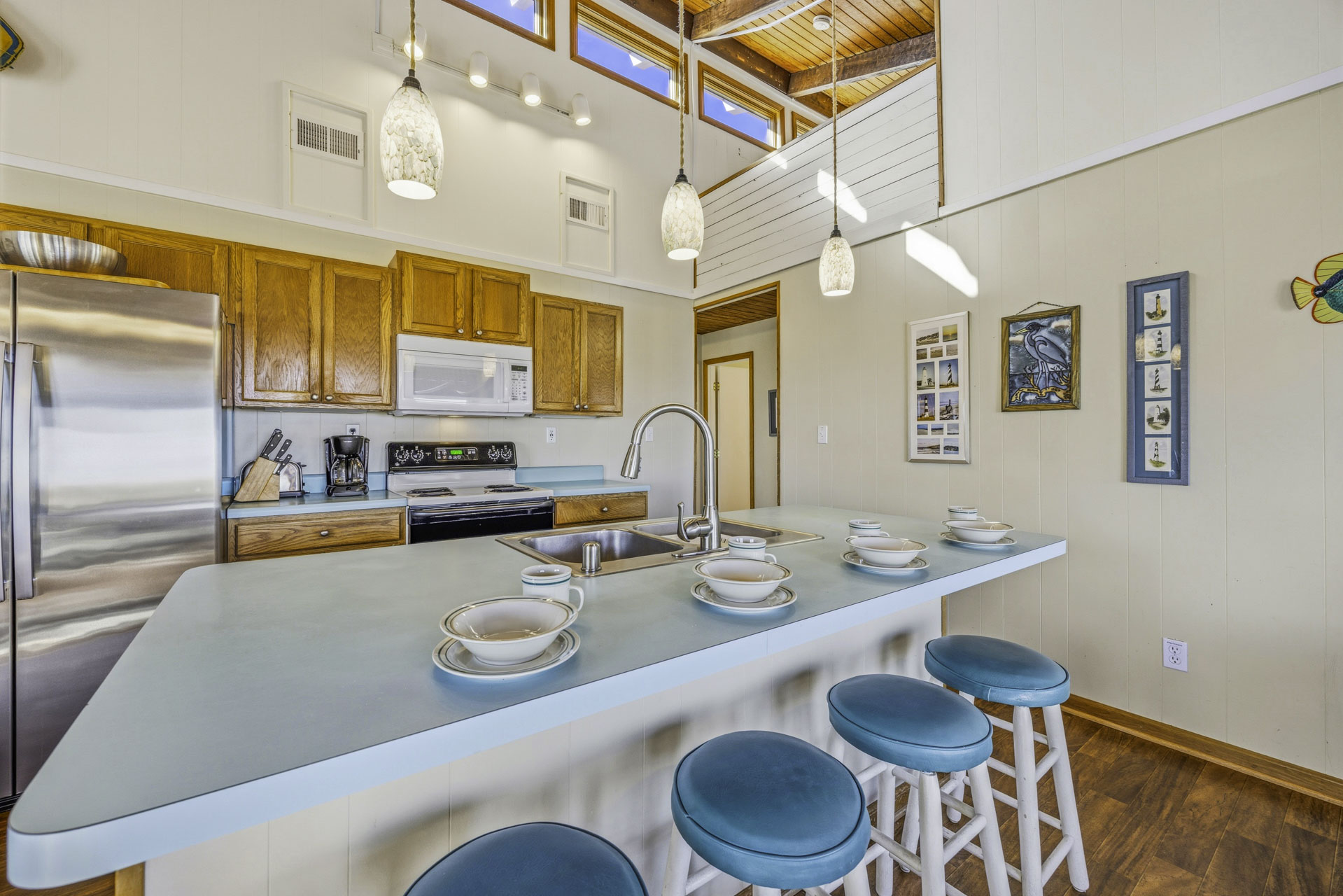 Surf Or Sound Realty 861 Kinnakeet Retreat Kitchen 1