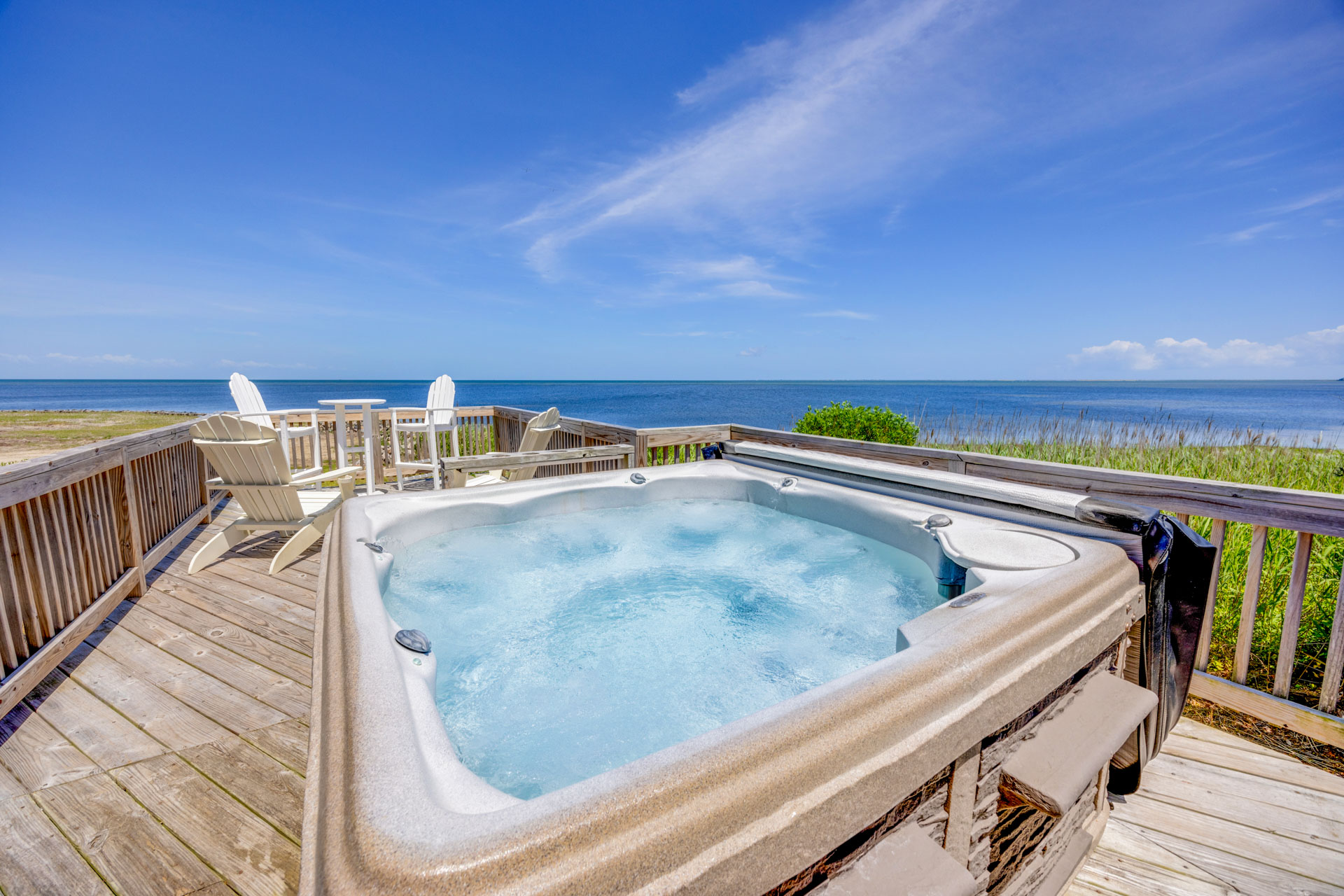 Surf Or Sound Realty 905 Paradise Point Hot Tub 1